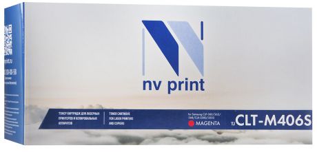 Картридж NV Print CLT-M406S, пурпурный, для лазерного принтера