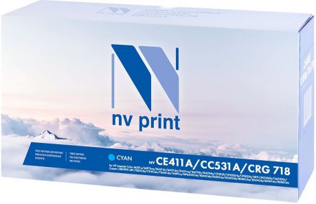 Картридж NV Print CE411A/CC531A/718C, голубой, для лазерного принтера