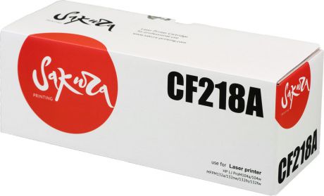 Картридж Sakura CF218A, черный, для лазерного принтера