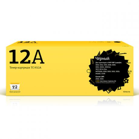 Картридж T2 TC-H12A, черный, для лазерного принтера