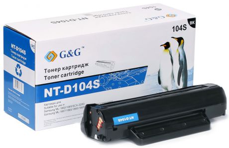 Картридж G&G NT-D104S, черный, для лазерного принтера