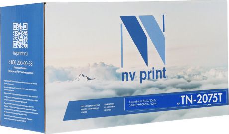 NV Print TN2075, Black тонер-картридж для Brother HL2030/2040/2070N, Brother MFC DCP-7010R/7025R/7420/7820N, FAX2825/2920