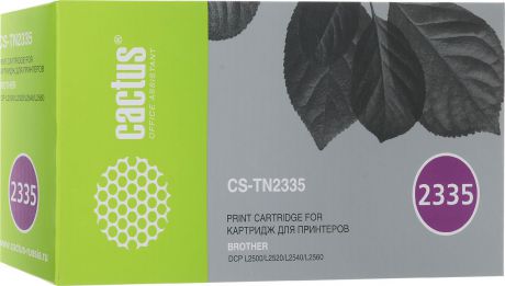 Cactus CS-TN2335, Black тонер-картридж для Brother DCP L2500/L2520/L2540/L2560