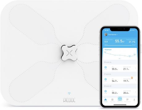 Picooc S3 Lite, White умные диагностические весы с Wi-Fi