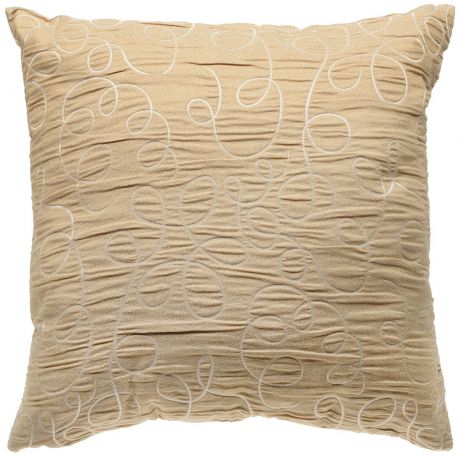 Подушка декоративная KauffOrt "Минор", цвет: золотисто-бежевый, 40 x 40 см