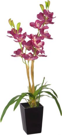 Цветы декоративные Engard "Орхидея", в цветочном горшке, 12 х 12 х 80 см