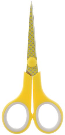 Ножницы ремесленные "Kleiber", цвет: желтый, длина 12,5 см
