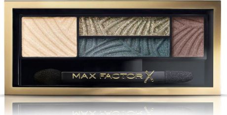 Max Factor 4-хцветные тени для век и бровей Smokey Eye Drama Kit 2 В 1, тон 05 magnetic jades