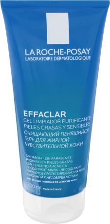 La Roche-Posay Гель очищающий пенящийся для жирной и чувствительной кожи "Effaclar" 200 мл