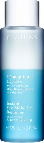 Clarins Средство для быстрого удаления насыщенного или водостойкого макияжа с глаз Demaquillant Express Yeux, 125 мл