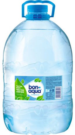 BonAqua Вода чистая питьевая негазированная, 5 л