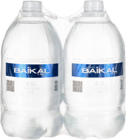 Legend of Baikal вода питьевая глубинная негазированная, 2 шт по 4,9 л