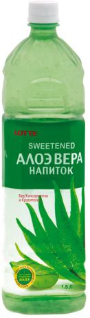 Lotte Aloe Vera напиток безалкогольный негазированный с мякотью алоэ оригинальный, 1,5 л