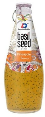 Bazil Seed Pineapple напиток безалкогольный со вкусом ананаса и семенами базилика, 290 мл