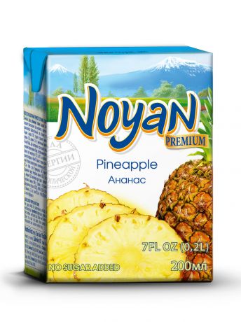 Сок ананасовый Noyan Premium, 200 мл