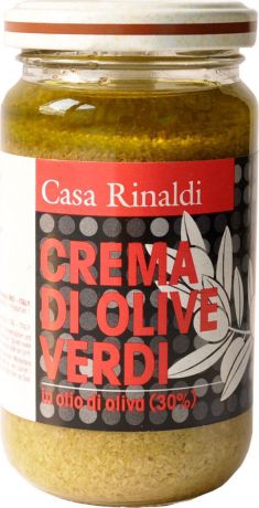 Casa Rinaldi Крем-паста из оливок в оливковом масле, 180 г