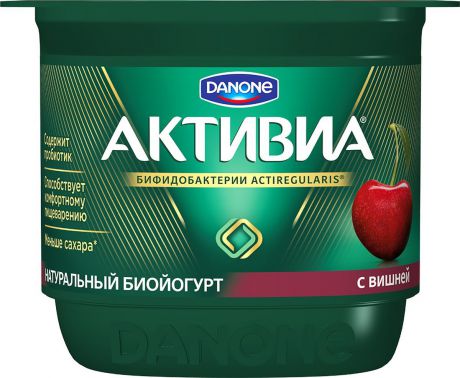 Активиа Биойогурт густой Вишня 2,9%, 150 г