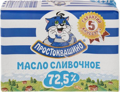 Простоквашино Масло сливочное Крестьянское 72,5%, 180 г