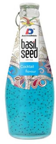 Bazil Seed Cocktail напиток безалкогольный с коктейльным вкусом и семенами базилика, 290 мл