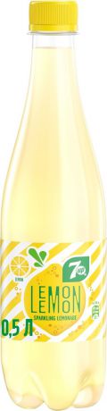 7-UP Lemon Искрящийся лимонад напиток сильногазированный, 0,5 л