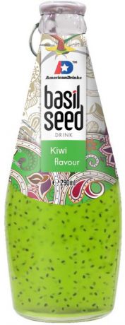 Bazil Seed Kiwi напиток безалкогольный со вкусом киви и семенами базилика, 290 мл