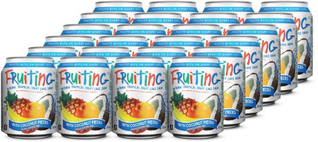 Напиток сокосодержащий Fruiting "Мультифрукт + Кокос", 24 шт х 238 мл