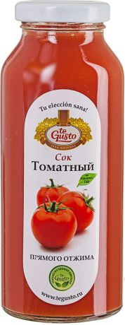 Томатный сок с солью прямого отжима te Gusto, 0,25 л