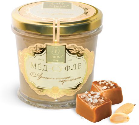 Мед-суфле Peroni Honey соленая карамель, 250 г