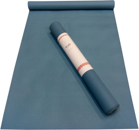 Коврик для йоги RamaYoga "Крафт", цвет: синий, 175 х 60 см