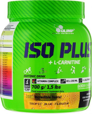 Изотонический напиток Olimp Sport Nutrition "Iso Plus Powder", тропик, 700 г