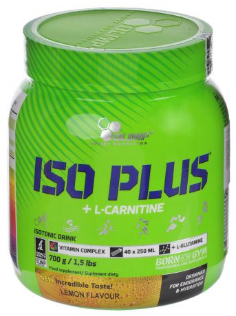 Изотонический напиток Olimp Sport Nutrition "Iso Plus Powder", лимон, 700 г