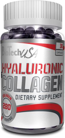 Препарат для суставов и связок BioTech USA Hyaluronic & Collagen, 30 капсул