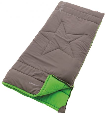 Спальный мешок-одеяло детский Outwell "Champ Kids", правосторонняя молния, цвет: серый, 150 х 70 см