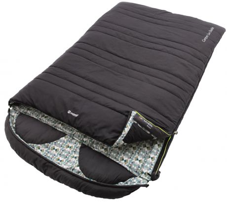 Спальный мешок-одеяло на двоих Outwell "Camper Lux Double", с подголовником, правосторонняя молния, 235 х 150 см