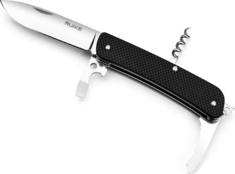 Нож складной туристический Ruike L21-B, цвет: черный