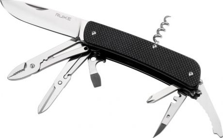 Нож складной туристический Ruike L41-B, цвет: черный