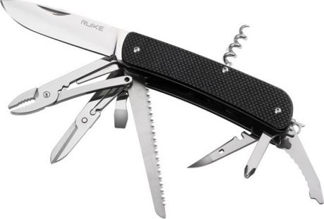 Нож складной туристический Ruike L51-B, цвет: черный