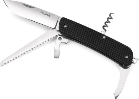 Нож складной туристический Ruike L32-B, цвет: черный