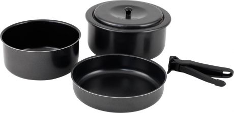 Набор походной посуды Outwell Banquet, цвет: черный, 4 предмета. 650600