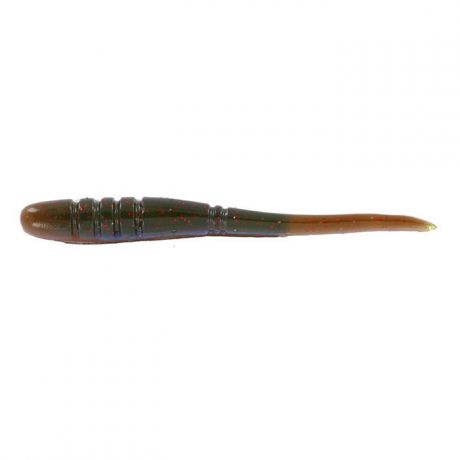 Приманка для рыбы Tsuribito-Jackson "Слизень", цвет: зеленый, коричневый, 6,4 см, 7 шт