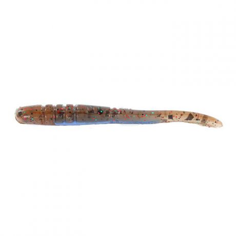 Приманка для рыбы Tsuribito-Jackson "Слизень", цвет: коричневый, синий, 6,4 см, 7 шт
