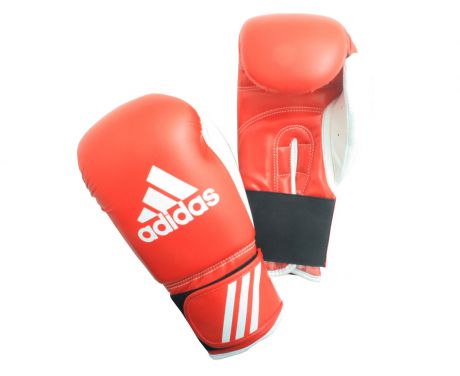 Перчатки боксерские Adidas Response, цвет: красно-белый. adiBT01. Вес 10 унций