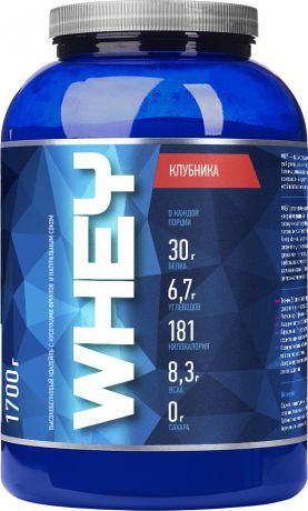 Протеин cывороточный Rline Whey, клубника, 1700 г