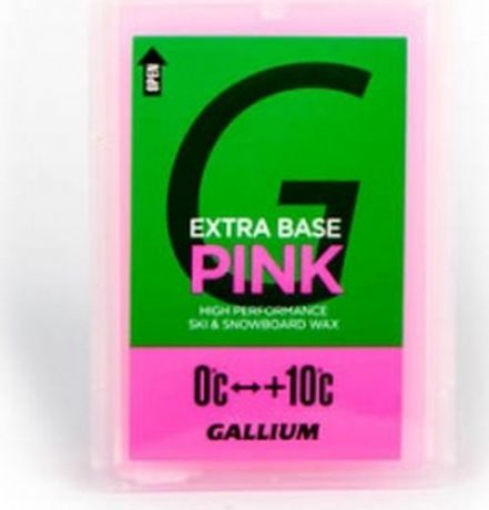 Парафин без содержания фтора Gallium Extra Base Pink, sw2076, 0...+10°С, 100 г