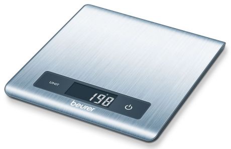 Весы кухонные электронные Beurer KS51, цвет: серебристый. 1057432
