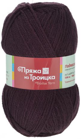 Пряжа для вязания "Подмосковная", цвет: ежевика (1597), 250 м, 100 г, 10 шт