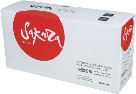 Картридж Sakura 106R02778, черный, для лазерного принтера