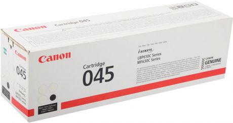 Картридж Canon 045Bk, черный, для лазерного принтера, оригинал