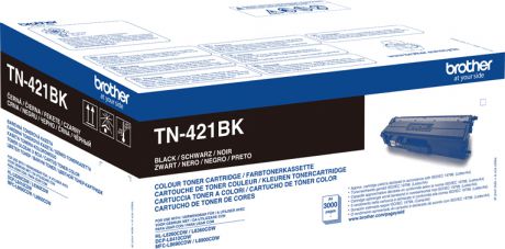 Картридж Brother TN421BK, черный, для лазерного принтера