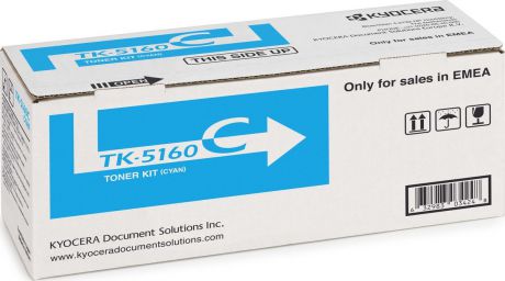 Картридж Kyocera TK-5160C, голубой, для лазерного принтера
